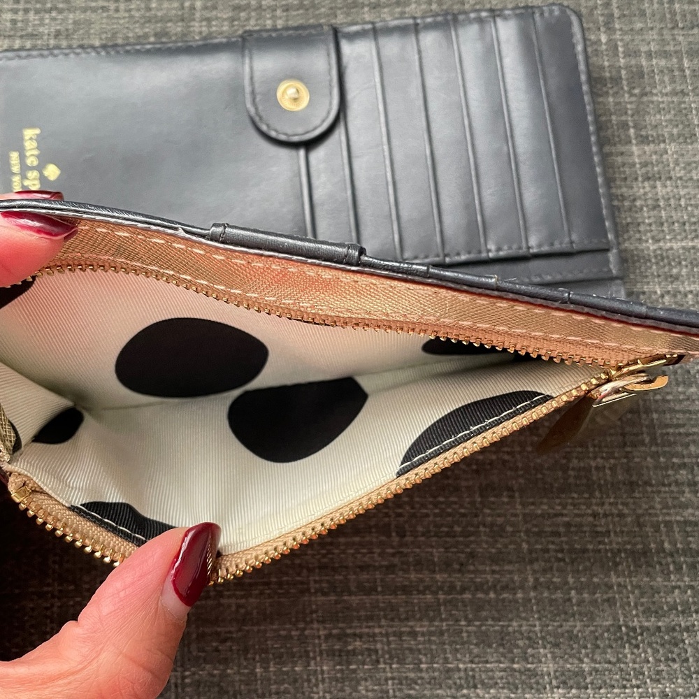 Kate Spade Gold Bi Fold Wallet - Picture 4 of 6